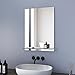 Meykoers Badspiegel mit Ablage Wandspiegel mit Regal 50x70cm Badezimmer Spiegel Badezimmerspiegel