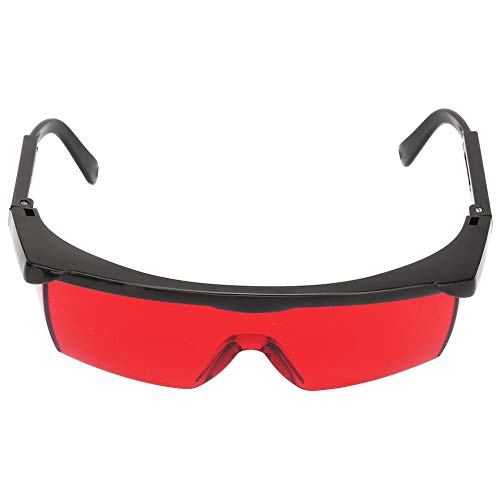 PC Eye Glasses for All Direction Protective Glasses, Safety Specific Light Safety for Protecting All Kinds of Diffuse Light (Red)