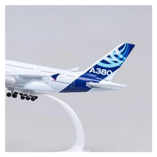 Avión clásico A380 de aleación metálica con tren de aterrizaje para coleccionistas 6