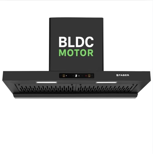 Faber Atom 90cm 1500m³/hr BLDC Autoclean Filterless T-Shape Chimney|Built In Oil Collector|Touch & Gesture Control|8Yr Motor,2Yr Comprehensive Warranty by Faber | Hood ATOM BLDC TC FL HC SC BK IN 90