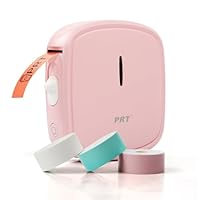 PRT Mini Etichettatrice Portatile - Ricarica Etichette Adesive (3 Rotolo), Bluetooth Stampante...