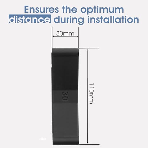 Image of 3IDEE Universal VESA Spacer - 30mm Distance - Monitor Mount Adapter 75x75 mm - Compatible with Many Monitors (Samsung Odyssey G5 Monitor & More) (75x75mm)
