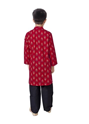 Image of Chandrakala Kids Kurta Bottom Set for Boys (KK118-P)