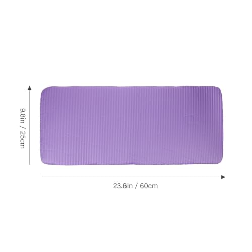 Cojín protector para rodillas de goma púrpura para yoga 60x25x1.5cm miniatura 2