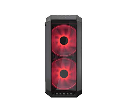 Cooler Master MasterCase H500 – Case per PC con Due Ventole RGB da 200 mm Ottimo Flusso d'Aria, Panello Frontale Versione Traforata Mesh o Chiusa Trasparente, Capacità Hardware ATX Flessibile