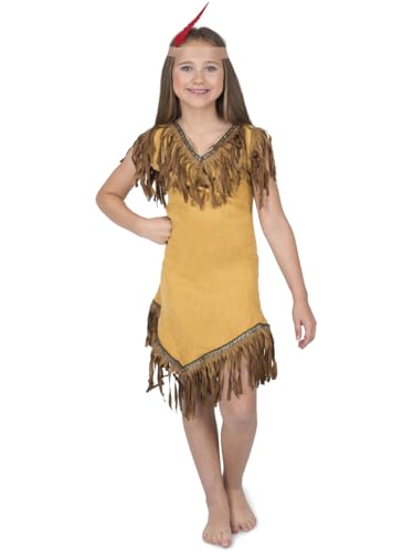 Disfraz de niña Pocahontas estilo nativo americano