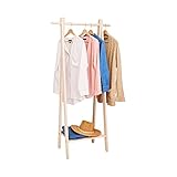 Pennsylvania Woodworks Handcrafted Maple Garment Rack - Sleek & Stylish Clothing Storage, Home Organization, Boutique Display, Coat Rack, Laundry Room Decor - Made in the USA (Medium)