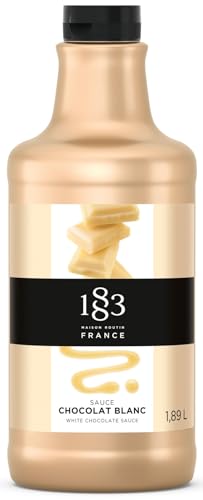 1883 White Chocolate Sauce – 1.89L Bottle – Authentic French