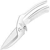 SLEMOON Heavy Duty Poultry Shears for Food, 3CR14 All-steel Forged Multi-function Detachable Kitchen Shears for Spatchcock Turkey,Chicken,Salad,Dishwasher Safe Anti-Slip Kitchen Gadgets