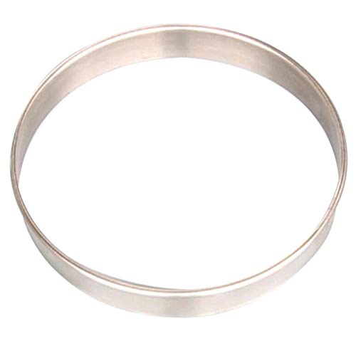 YARNOW Stainless Steel Muffin Rings 9inch Tart Pastry Rings Molds Round Pizza Cutter Egg Pancake Rings Kitchen Baking Tools for Biscuits Donuts Making