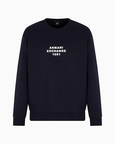 Armani Exchange Men's Pullover Sweatshirt with Bold Logo3
