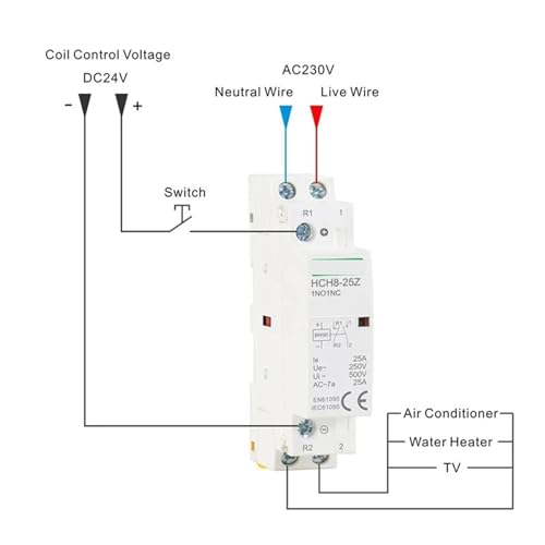 Contacteur 2 NO automatique HCH8-25 DC à commutation rapide et précise - 6
