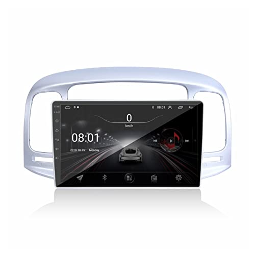 Image of AUTO SNAP 9 Inches 22cm Touch Screen Android 12 Gorilla Glass IPS Display Car Stereo with 2GB RAM /16 GB ROM GPS /Wi-Fi /Navigation /Steering Wheel Controls Mirror Link Compatible for Hyundai Old Verna