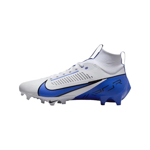 Nike Vapor Edge Pro 360 2 (Team Bank) Men's Football Cleats (FQ4044-102, White/Black/Hyper Royal) Size 16