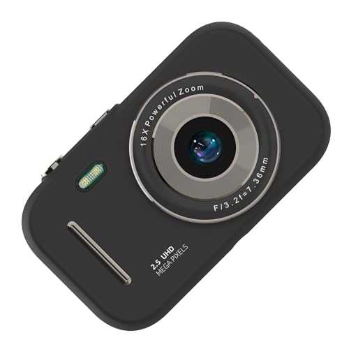 leatflly(リートフライ) 画像キャプチャ、H17 カメラ 1080P 2.4インチ デジタルカメラ 800mAh 充電式 16倍 4800x6400 子供用 女の子向け