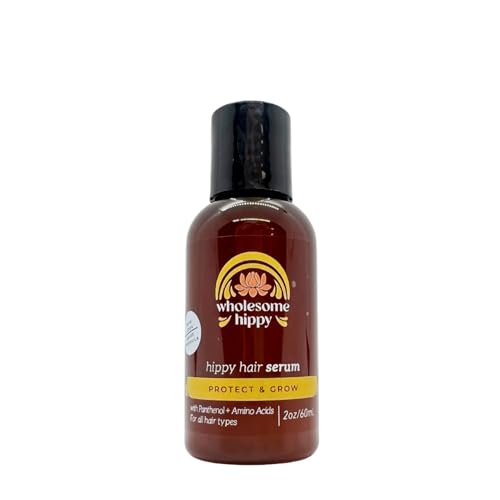 Wholesome Hippy - Thicken & Grow Hair Growth Serum - Hair Growth Spray Effective Hair Thickening 2oz, Brown