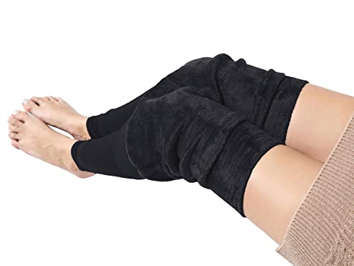Image of Pnadty Women's High Waisted Velvet Warm Elastic Tights Winter Fleece Lined Thick Leggings Pants