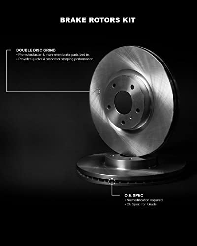 Image of R1 Concepts Rear Brake Rotors For 2018-2021 Ford Expedition, Lincoln Navigator, 2018-2020 Ford F-150| Blank Disc Brake Rotors| Brakes and Rotors Brakes and Rotors