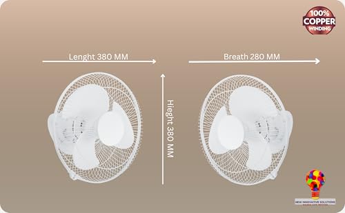 Image of STARVIN Cabin Fan Office Fan 12Inches 300 MM 100% Copper Motor High Speed 1 Year Warranty HSLV Technology || White || SD22