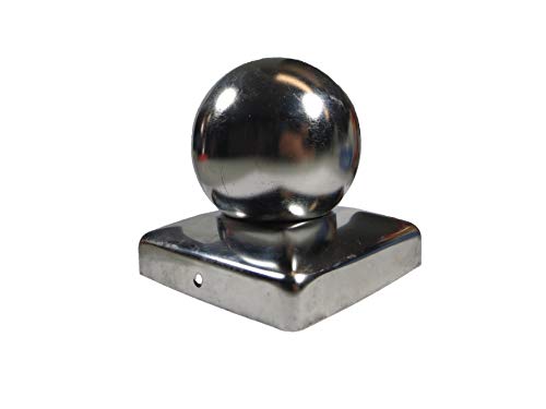 Preisvergleich Produktbild Pfostenkappe Kugel Edelstahl 121 x 121 mm (1) Stück