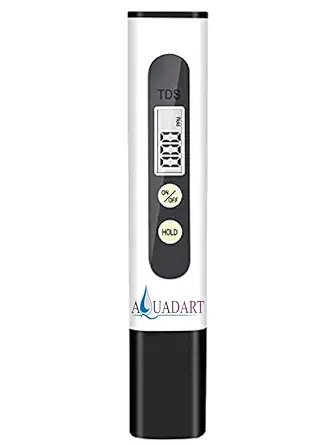 AquaDart Digital Pre-Calibrated Imported Pen Type LCD Water Filter TDS Meter for Water Testing for Measuring Tds/Ppm- White