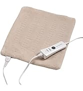 Heat Pad,Electric Heating Pad for Back Pain Relief and Cramps 12"X15" ETL Certification Softtouch...