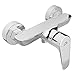ADGO Rondo, rubinetto doccia da parete, senza set doccia classico, rubinetto da bagno da parete, miscelatore monocomando, rubinetto per doccia con maniglia a muro, miscelatore per doccia, cromato