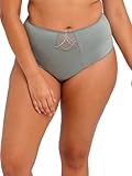 Elomi Damen Cate Embroidered Full Coverage Brief Unterwäsche im Bikini-Stil, Weide, XL Größen