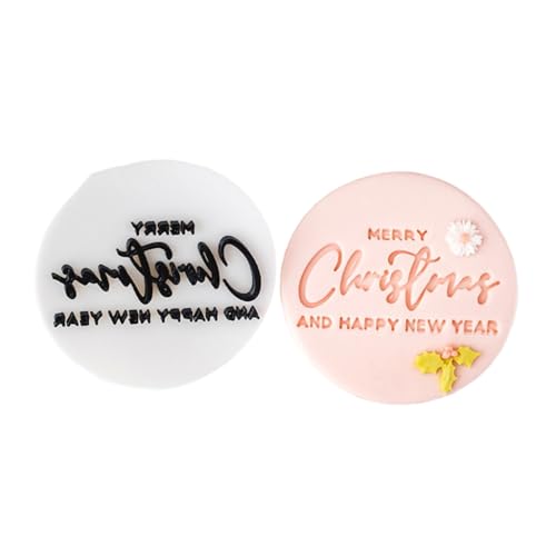 ラウンドフォンダンカッター クリスマスウィッシュベーキングアクセサリー付き ホームベーキングの人々やデザート愛好家へのプレゼント