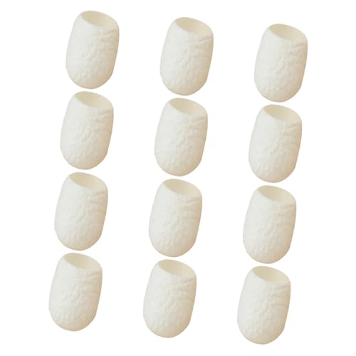 Veemoon 30 Unidades de Bola Limpiadora Facial de de Seda Natural para Exfoliación y Eliminación de Puntos Negros Diseño Abierto para Fácil Uso Limpieza de Rostro y Desmaquillado
