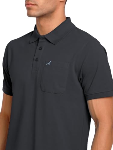 Image of AMERICAN CREW Polo Collar T-Shirt for Men with Pocket