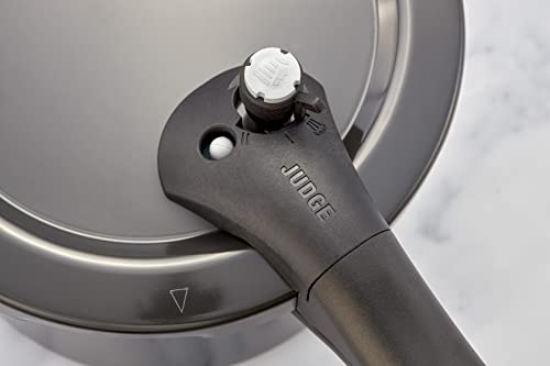 Judge Pressure Cooker, Hard Anodised 5L, (24.5cm) With Steamer Basket, Great Healthier and Quicker Cookware, Suitable for All Hob Types Except Induction - Image 5