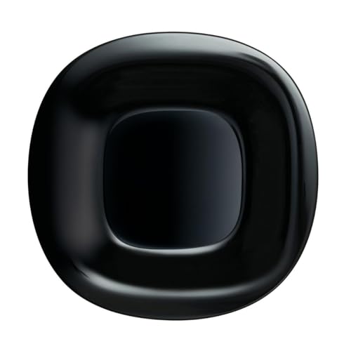 Luminarc Carine Negro Plato Llano Vidrio 26cm Sodo Apto Microondas Apto Frigorífico Reciclable