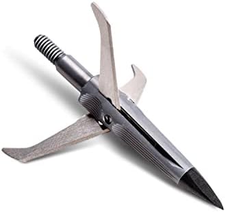 NEW ARCHERY PRODUCTS Spitfire XXX 100-Grain 2 Inch Cutting Diameter 3-Blade Durable Precise Front-Deploying Bow Hunting Broadhead – 3 Pack