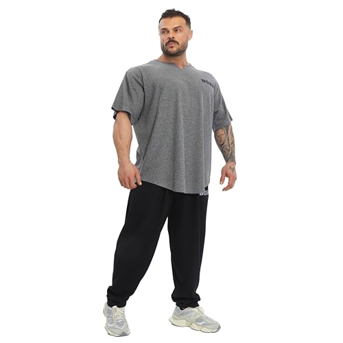 Men's Oversize T-Shirt | Bodybuilding, Cardio Rag Top Activewear Short Sleeve Tee4