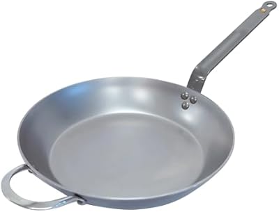 De Buyer Mineral B Element Carbon Steel Pan 12.5 inch