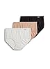 Jockey Women's Underwear Supersoft Brief - 3 Pack, Black/Light/Ivory, 9