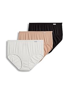 Jockey Women's Underwear Supersoft Brief - 3 Pack, Black/Light/Ivory, 9