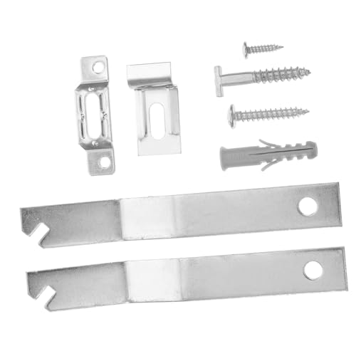 Image of TEHAUX 2Sets Security Locking Picture Hanging Kit Durable Hardware for Museums Galleries Easy to Install Prevents Art Theft for Frames Up to Wide