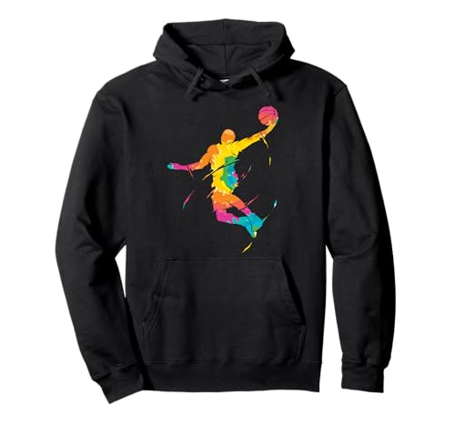Basketteur Rétro Basket-Ball Cadeau Basketball Sweat à Capuche