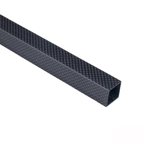 1pcs 1000mm 3K Carbon Fiber Square Tube High Strength OD 10mm 15mm 20mm 22mm 25mm 30mm 35mm 38mm 40mm Plain Glossy Surface 3K Carbon Fiber Square(22x22x18x1000mm)