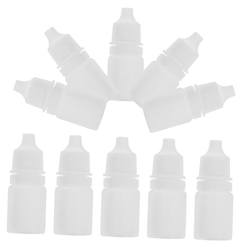FUNOMOCYA Essence Bottle Set 10pcs Empty Dropper Bottles for Eye Liquid Refillable Squeeze Cap