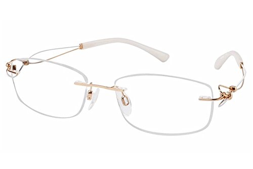 Charmant Line Art 眼鏡 XL2063 XL/2063 GP ゴールド 縁なし光学フレーム 51mm
