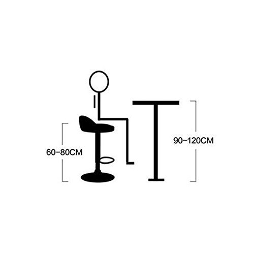 Hollylife - 2 sgabelli da bar, struttura cromata