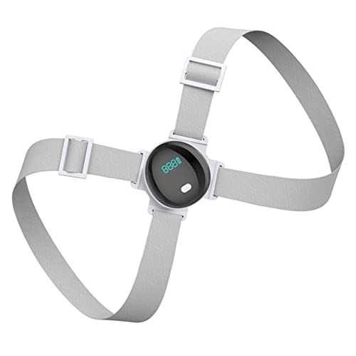 FOMIYES Smart Upper Back Brace with Electronic Posture Reminder Hump Correction Support Tool for Adults and Boy Girl Ergonomic Design for Improved Posture and Back Pain Relief Gray