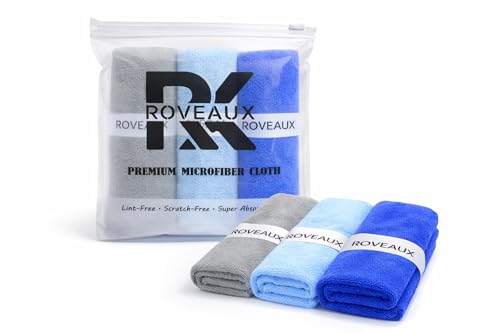 Car Cleaning Clothes Pack of 3, 350 GSM Microfiber Cloth for Car ...
