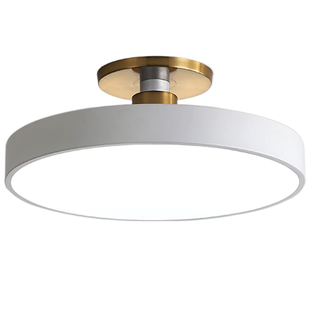 XIAOYINGU Modern Semi Flush Mount Ceiling Lights, Blue Ceiling Lamp For Closets, Brightness Adjustable LED Chandelier Ceiling Fixture Close To Ceiling Lights For Bedroom Kitchen Living Lighting
