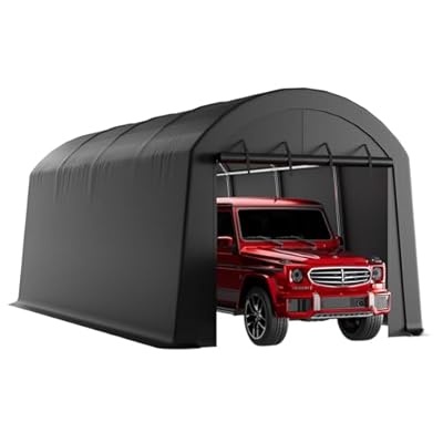 K Knowbody 10x20ft Carport,Heavy Duty Car Canopy,Outdoor Garden Tools Storage Shelter,All-Season Patio Storage for Boat Truck,Portable Garage Tent with Reinforced Galvanized Tube