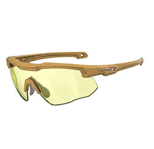 HUNTERSKY HUNTERSKY Eye pro gun range glasses men, shooter glasses, shooting range glasses, army glasses, airsoft glasses, ballistic safety glasses, mil-prf 32432 glasses