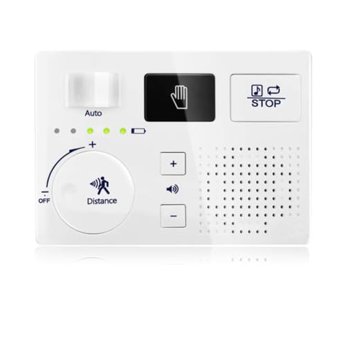 KiaoTime Bathroom White Noise Machine for Bathroom Privacy Motion Activated Bathroom Noise Blocker - Sound Machine of Running Water Masks The Sound of Toilet Bathroom Restroom